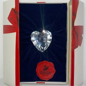 Swarovski Crystal Clear Heart 1996 SCS Membership Gift